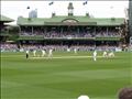 Warney bowls in front of the Members' Stand