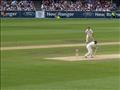 Fall of Wicket, Ian Bell, bowled by Glenn McGrath, cropped