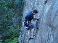 A damp day at Narrabeen Slab Side. Viv Richards styles it on an easy slab