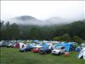 Mist over the campsite