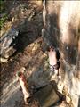 Viv on a V4 at Lindfield